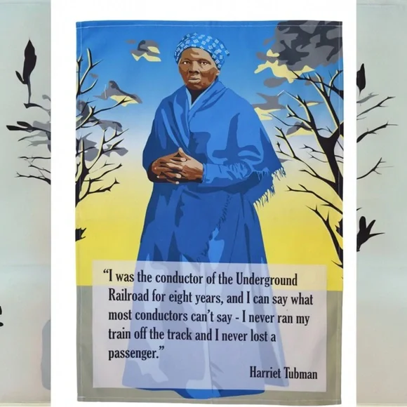 HARRIET TUBMAN TEA TOWEL, THE RADICAL TEA TOWEL COMPANY - Picture 1 of 3